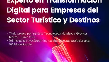Cehat Informa 030/21: Nuevo Executive Program: Experto en Transformación Digital para Empresas del Sector Turístico y Destinos en ITH Academy – 100% bonificable